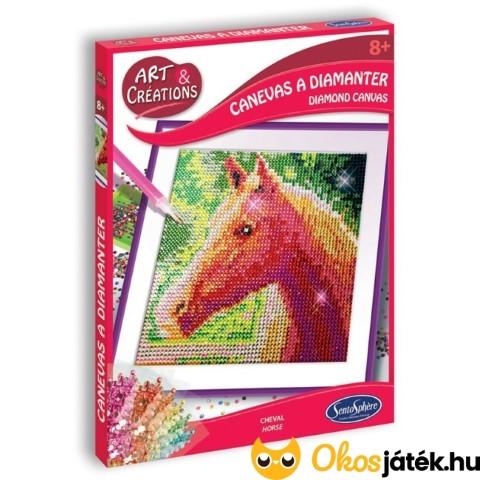 Gyémántszem kirakó lovas