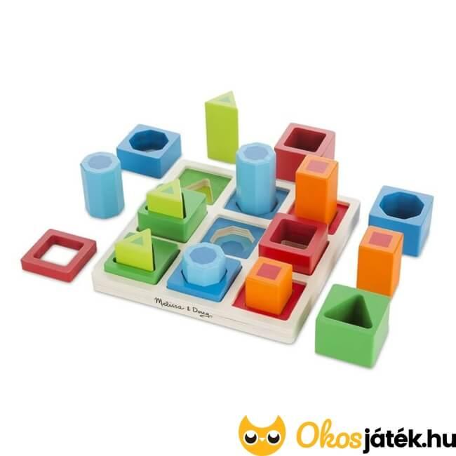 Fa formaberakó játék - geometriai 3D formakereső puzzle