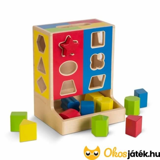 Melissa Doug Színes fa formaválogató