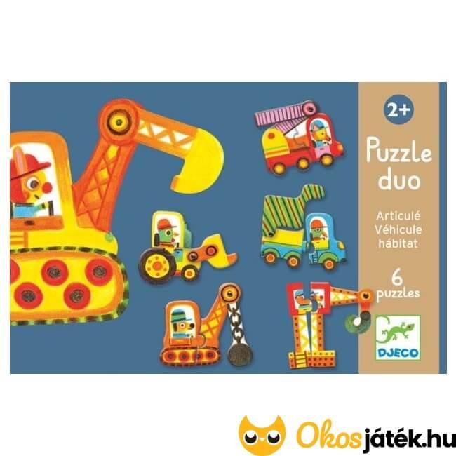 Djeco puzzle duo járművek
