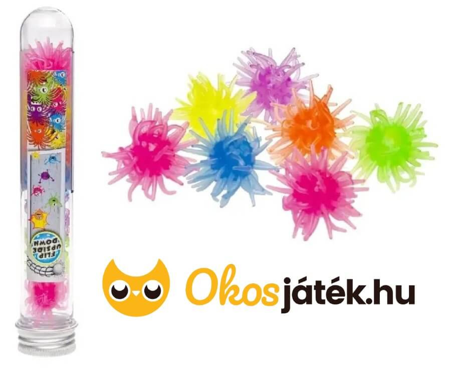 Ablakon mászó mini szőrös gumilabdák