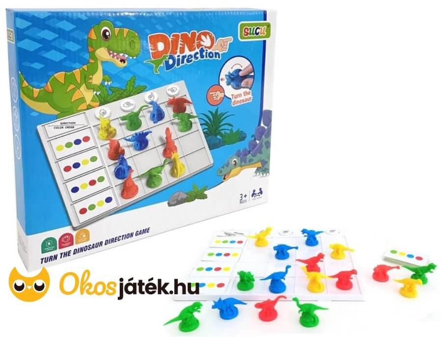 Dínó forgató logikai játék