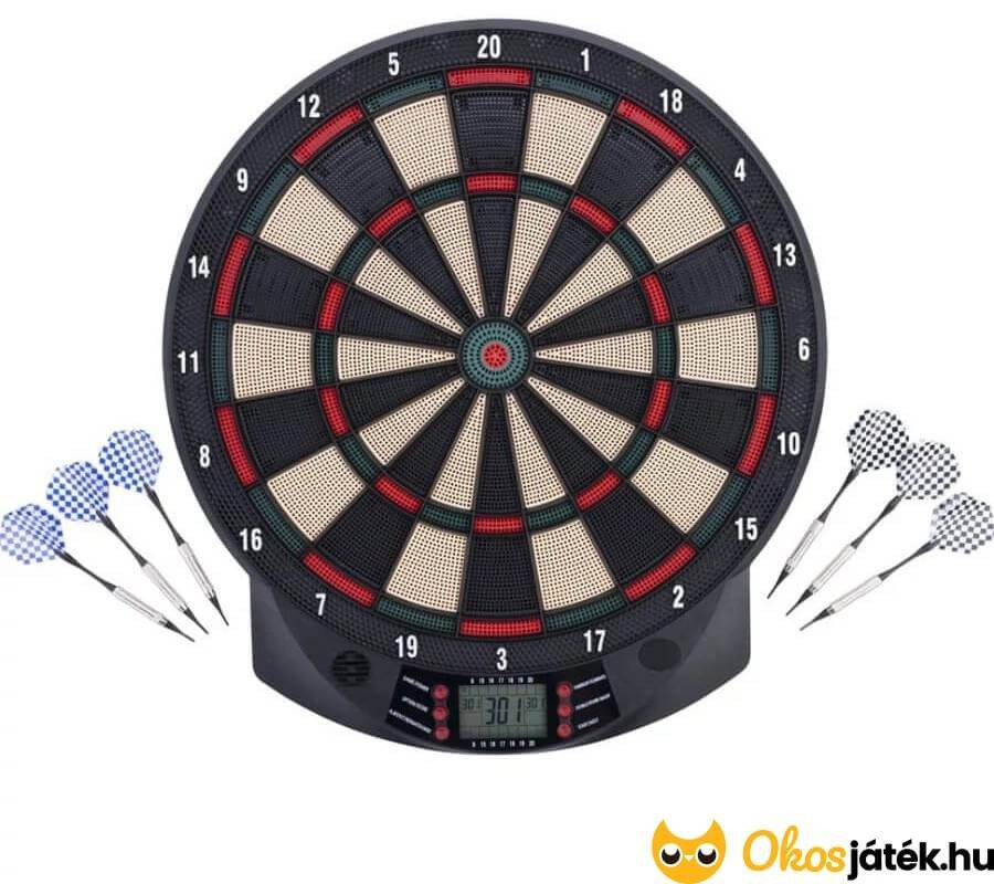 Elektromos darts tábla 6 db nyíllal, lcd kijelzővel