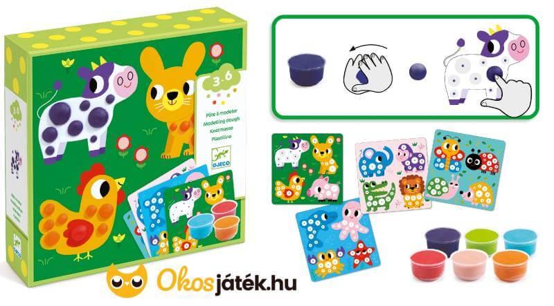 Gyurmás képalkotó készlet Djeco 9894