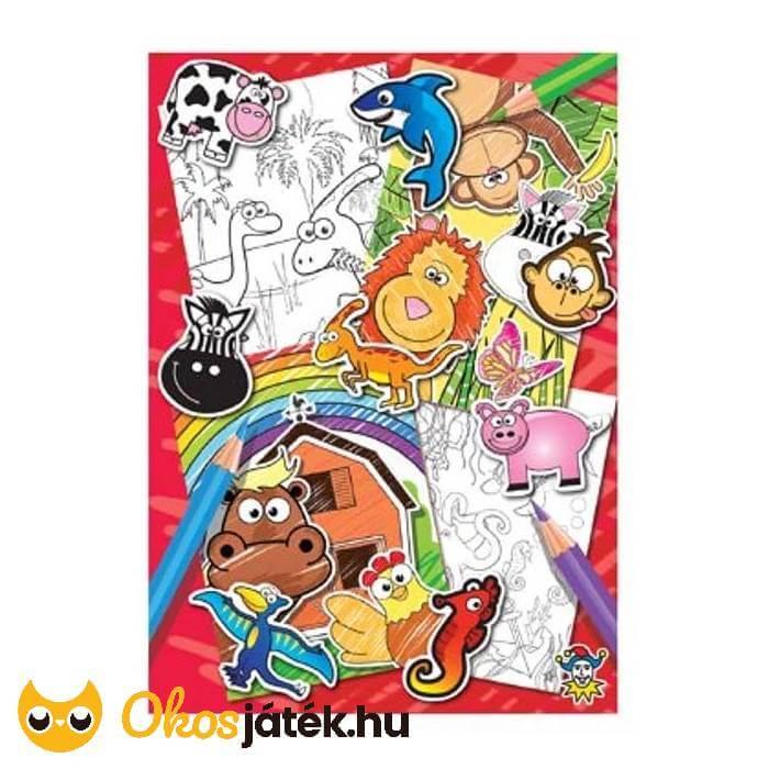 Henbrandt Mini matrica és színező könyv