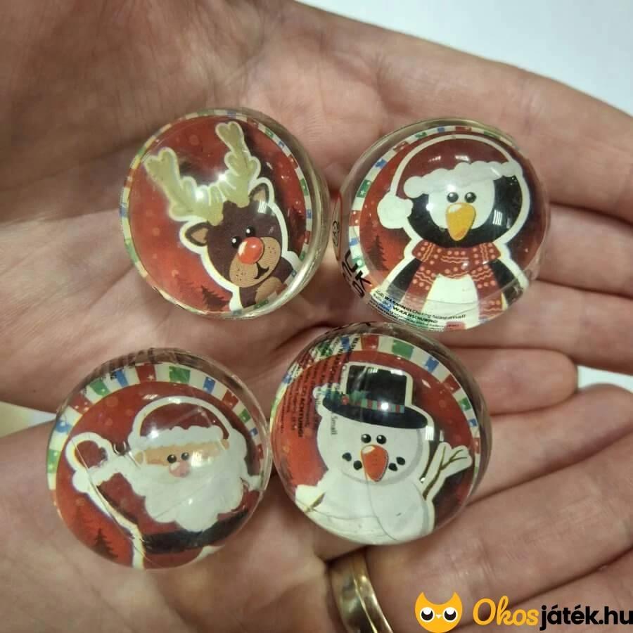 Karácsonyi pattogó labda 3,3cm (1db)