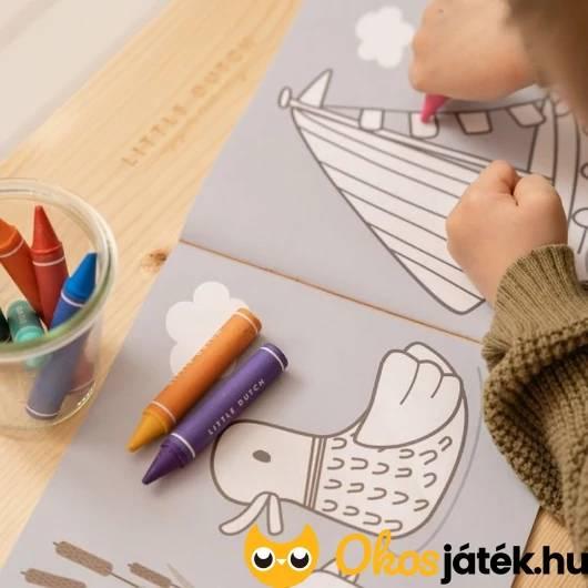 Zsírkréta 8 db-os készlet - Little Dutch