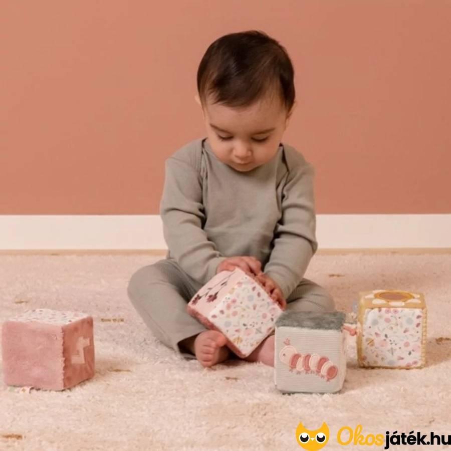 ​Little Dutch plüss kockák - virágok és pillangók