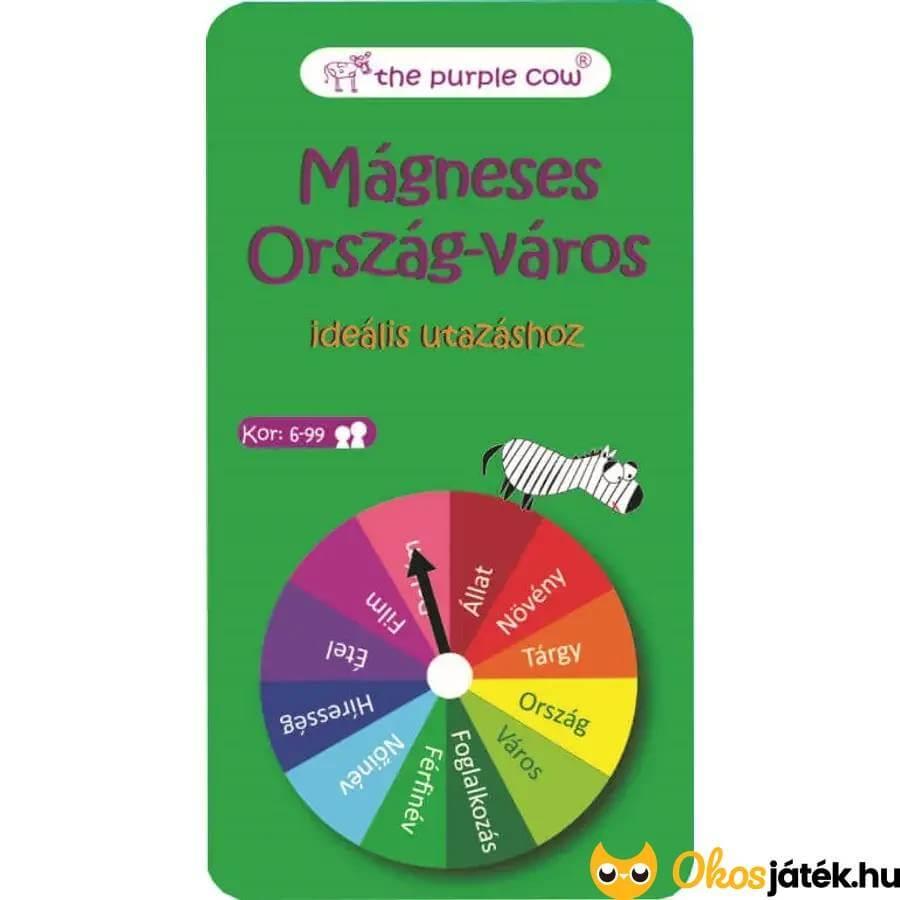 Ország-város mágneses társasjáték