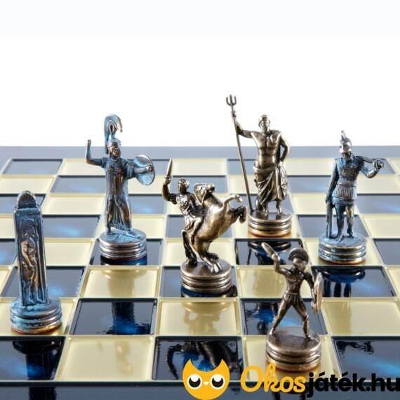 Manopoulos egyedi sakk készlet, sárgaréz figurákkal