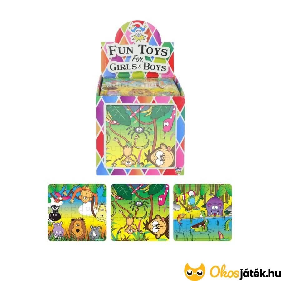Mini puzzle kartonból 25 darabos - Dzsungel állatai 1 darab