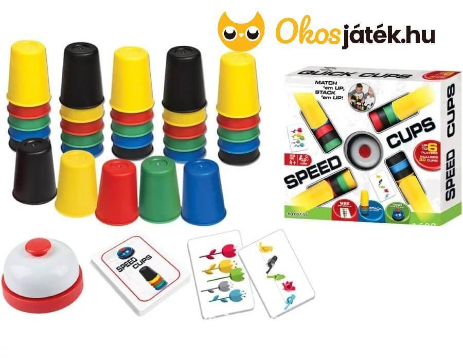 Speed Cups - Színegyeztető pohárpakolós játék