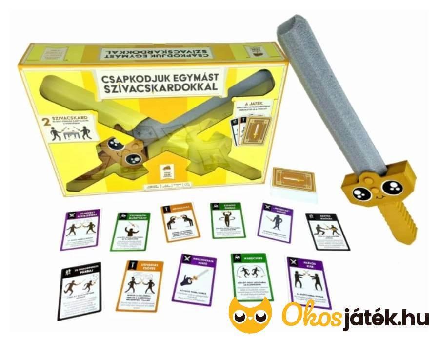 Csapkodjuk egymást szivacskardokkal társasjáték