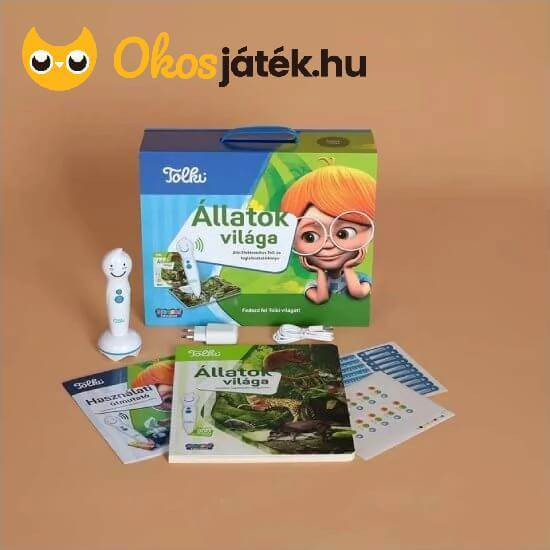 Tolki Állatok világa - Interaktív könyv szett tollal