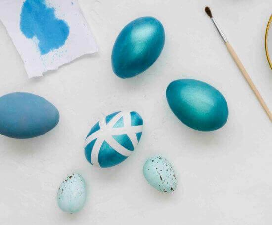 Tojásfestés maszkolószalaggal