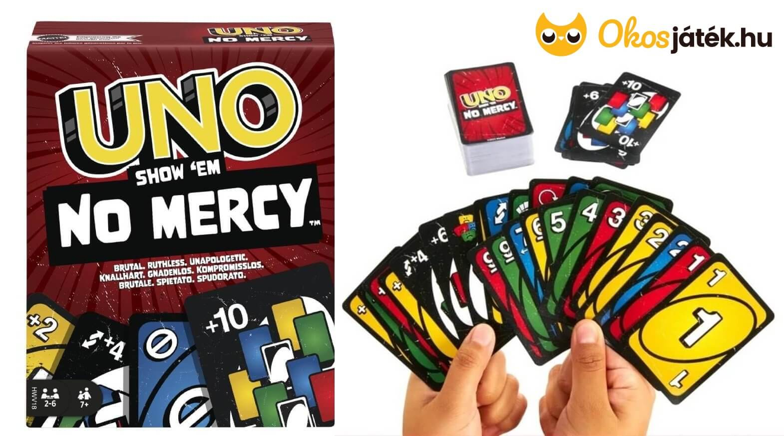 Uno No mercy! kártyajáték