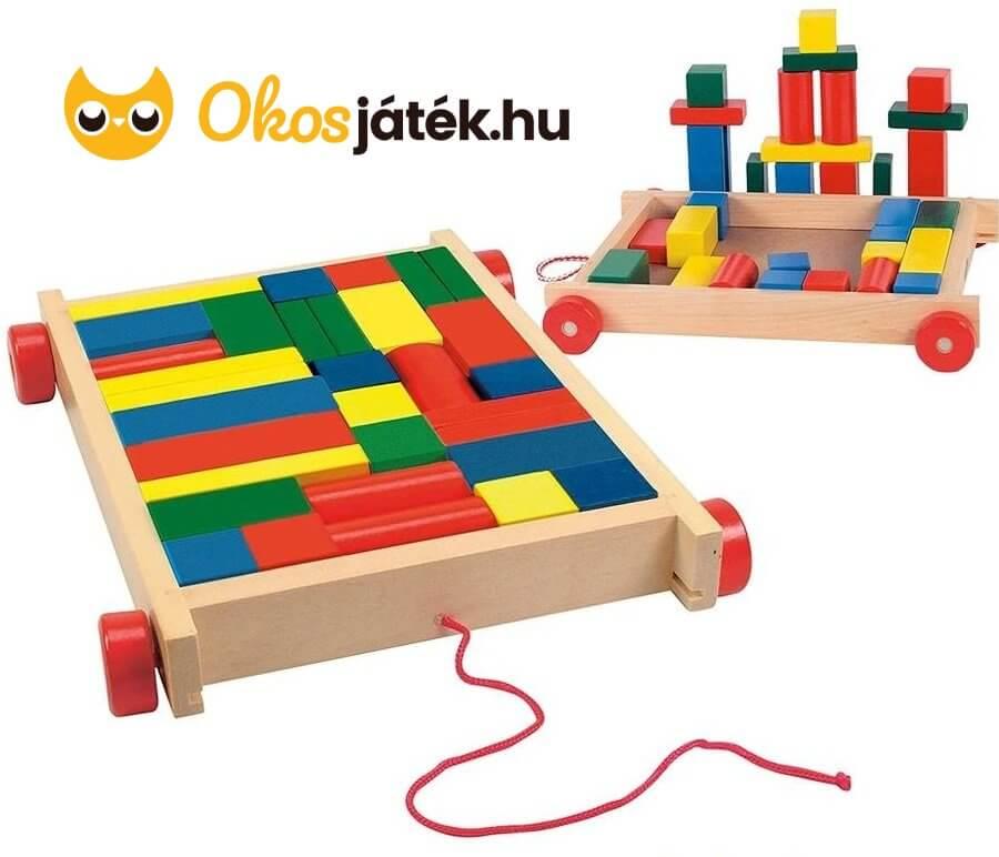 Építőkockák fából