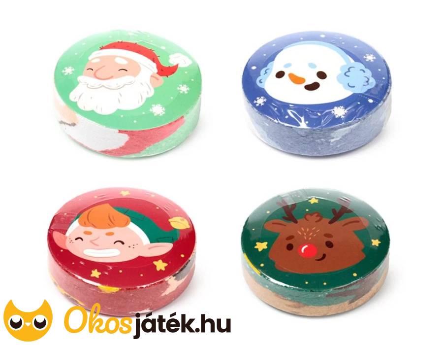 Zsugorított törölköző karácsonyi mintával (1db)