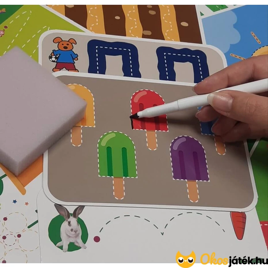 Korai fejlesztés szett letörölhető filccel
