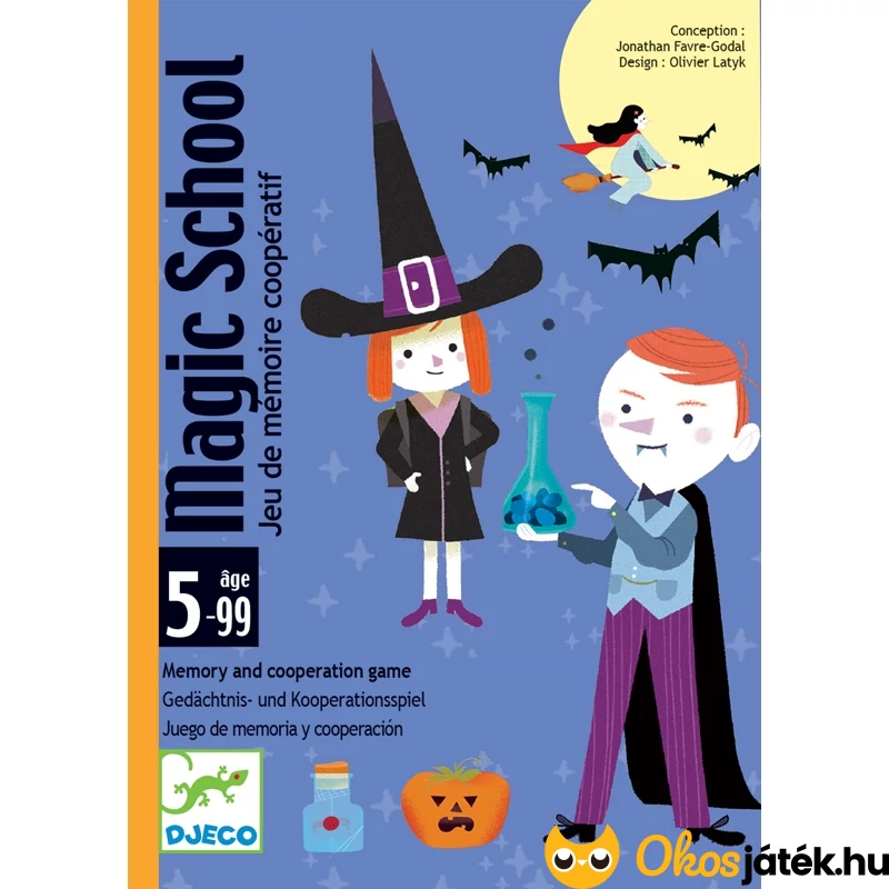 Varázsló iskola Djeco kártyajáték