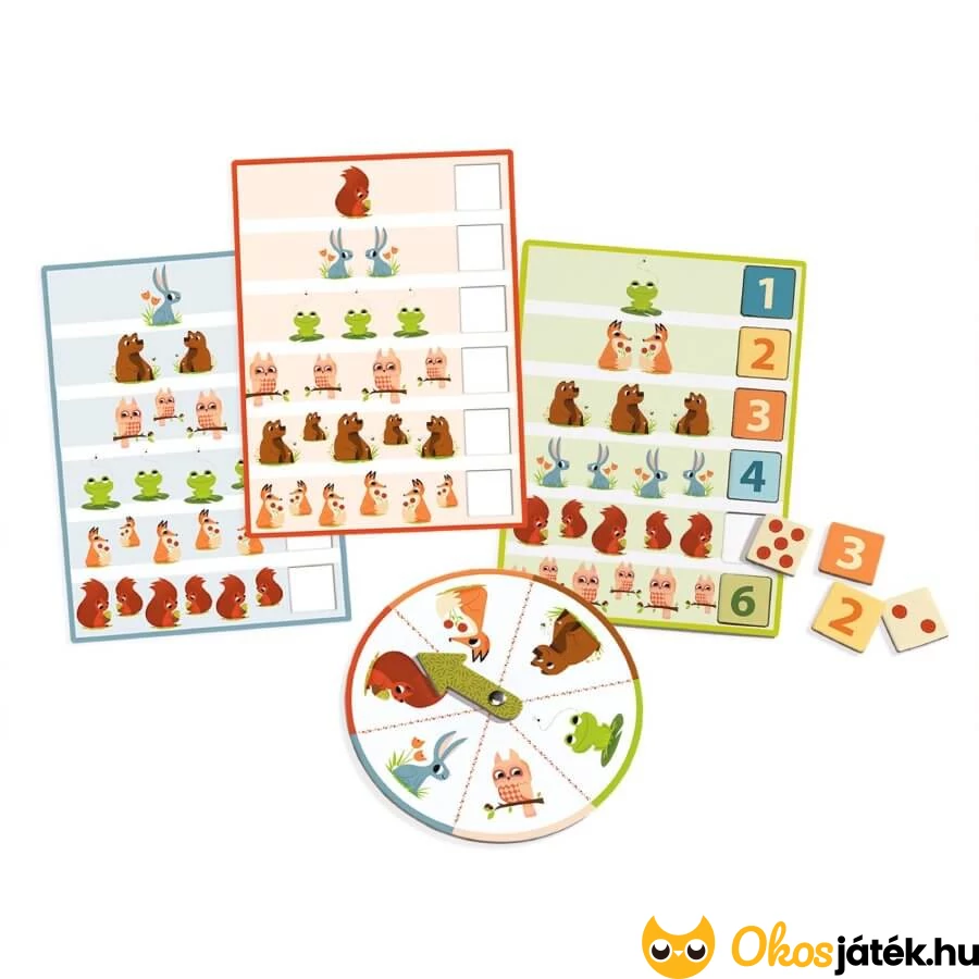 Bingó a számokkal társasjáték elemei