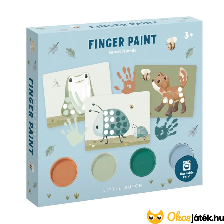 Little Dutch ujjfestő készlet - Forest Friends