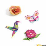 Kép 2/3 - origami madár pillangó hajtogatás gyerekeknek