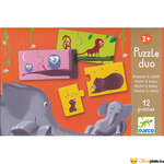 Kép 1/2 - Puzzle duo állatok és kicsinyeik - Djeco