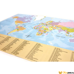 Kép 5/5 - Zászlók a világ körül társasjáték térkép