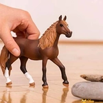 Kép 2/2 - perui világosbarna fonott sörényű schleich ló figura fehér lábbal