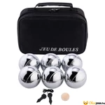Kép 1/2 - Petanque készlet 6 fém golyóval tartóval