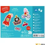 Kép 4/4 - Auzou matrica készlet újra felhasználható matricákkal