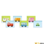 Kép 3/3 - Djeco Mágneses képkirakó - Variációk 12 járműre