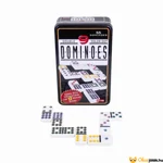 Kép 1/3 - Dominó fém dobozban 55 db-os