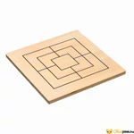 Kép 2/3 - Malom társasjáték fából