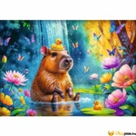 Kép 2/2 - Kapibara a vízesésnél – 1000 darabos kirakó