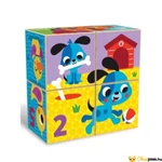 Kép 3/4 - Kids Hits Fa puzzle kocka