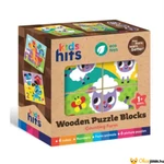 Kép 1/4 - Kids Hits: Fa puzzle kocka - Vidám farm