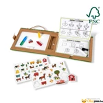 Kép 2/4 - Letörölhető rajz és mágneses játékkészlet