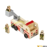Kép 1/5 - Fa létrás tűzoltóautó - Melissa &amp; Doug
