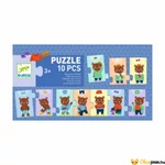 Kép 4/4 - Mackó öltözködik 10 db-os puzzle