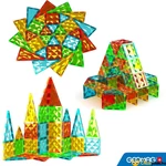 Kép 3/5 - Geomag Magnetic Tiles Gems 100 db-os építmények