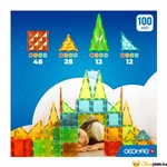 Kép 4/5 - Geomag Magnetic Tiles Gems 100 db-os tartalma