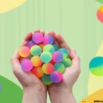 Kép 2/2 - Pattogó színes gumilabda