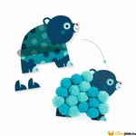 Kép 4/4 - Djeco Pompom ragasztó kreatív szett
