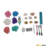Kép 2/3 - Rainbow Loom óriás gumikarkötő készítő gyöngyökkel