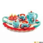 Kép 1/2 - Rókás teáskészlet fából