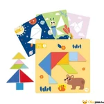 Kép 2/2 - Tooky Toy: Mágneses tangram ovisoknak