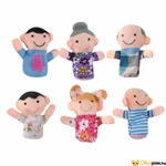 Kép 5/5 - Család ujjbáb textil figurák