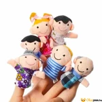 Kép 1/5 - 6 db-os textil ujjbáb készlet